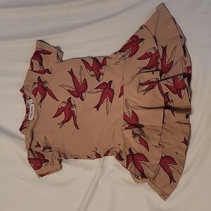 Mini Rodini dress swallows pink 82/98